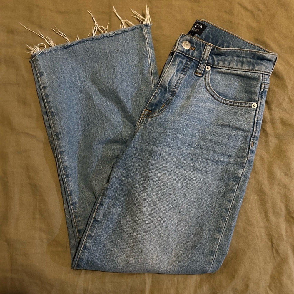 J. Crew Wide-Leg Crop Jeans
